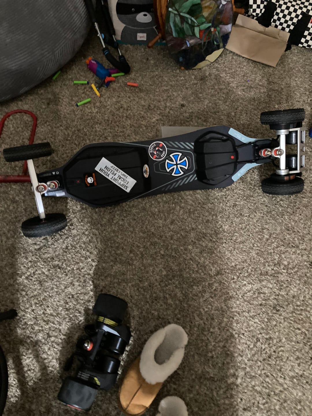 Customer photo review of Meepo Cyclone 120s Ultra Comfort High Grip All-terrain Wheels