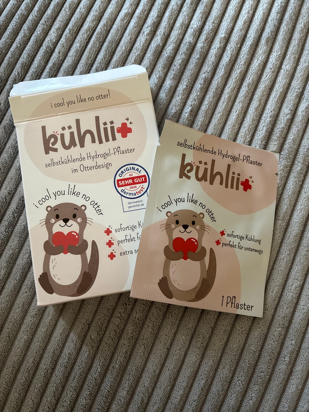 Customer photo review of kühlii Selbstkühlende Hydrogelpflaster