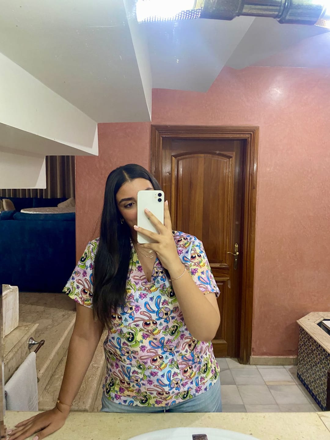 Customer photo review of PRINTS™ - Haut en Col V Femme