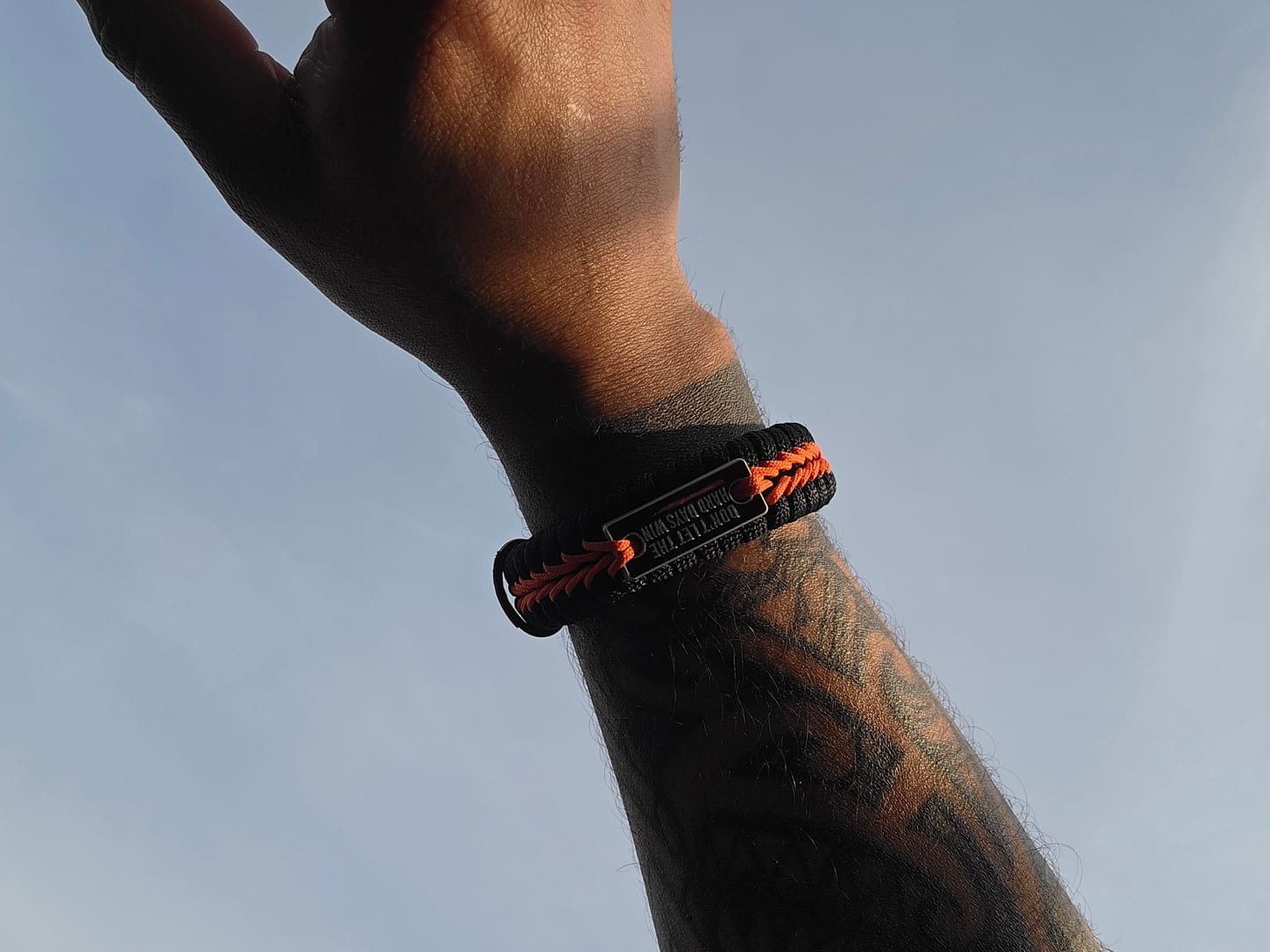 Customer photo review of Hard Days - Paracord Bracelet