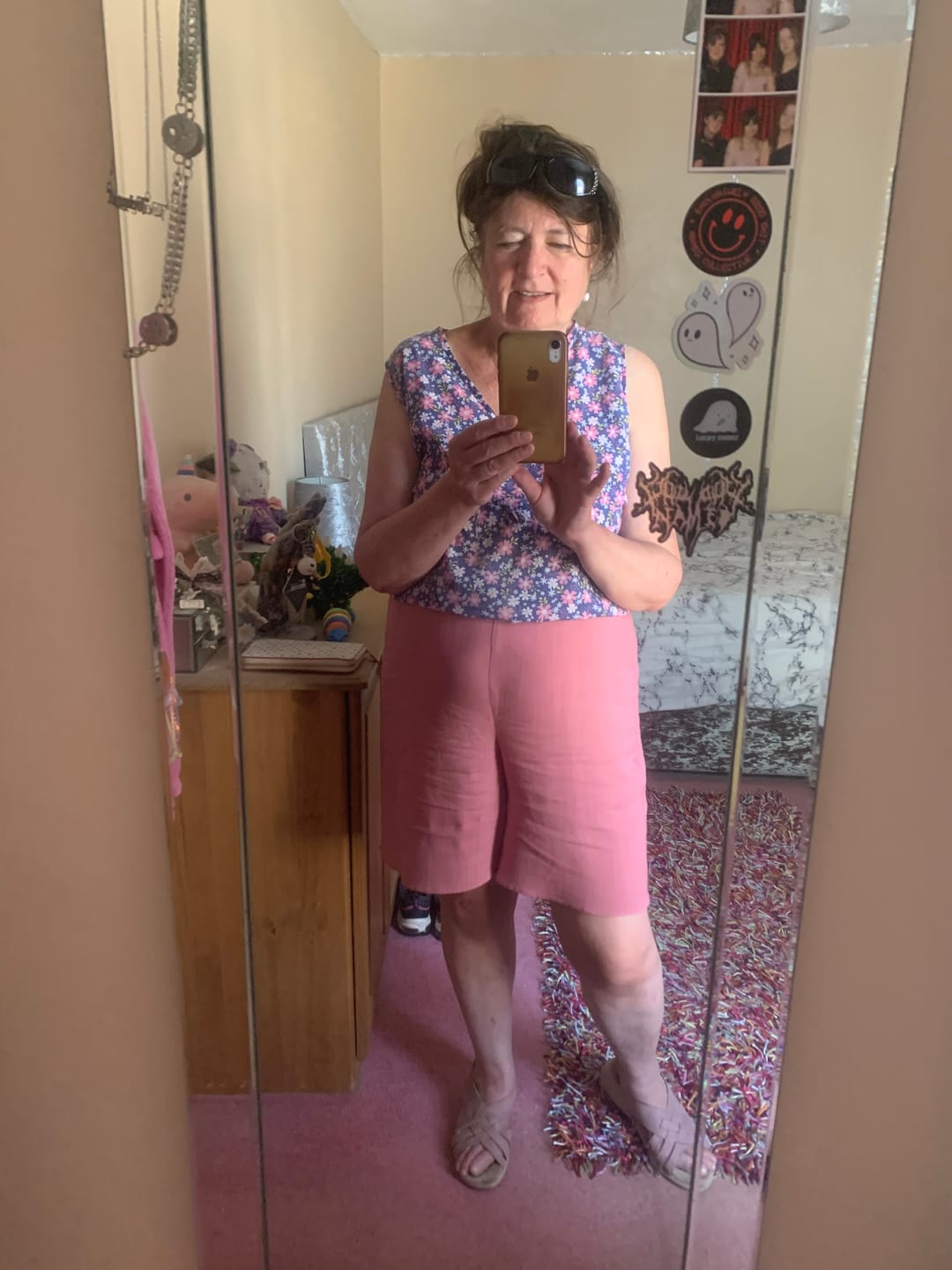 Customer photo review of Plain Linen Look Viscose Fabric