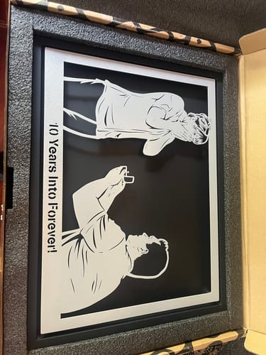 Customer photo review of Custom Metal Portrait