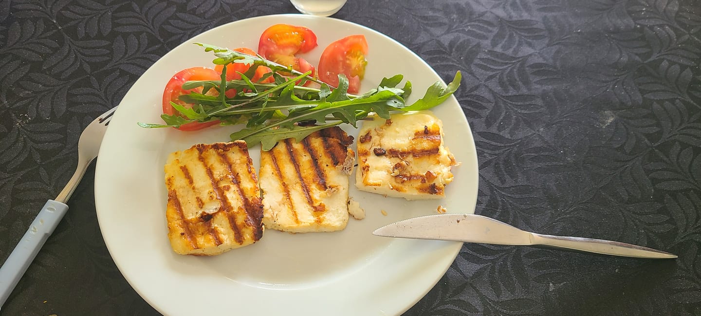 Customer photo review of Halloumi PDO from Cyprus with Mint – 200g (Grill-Ready)