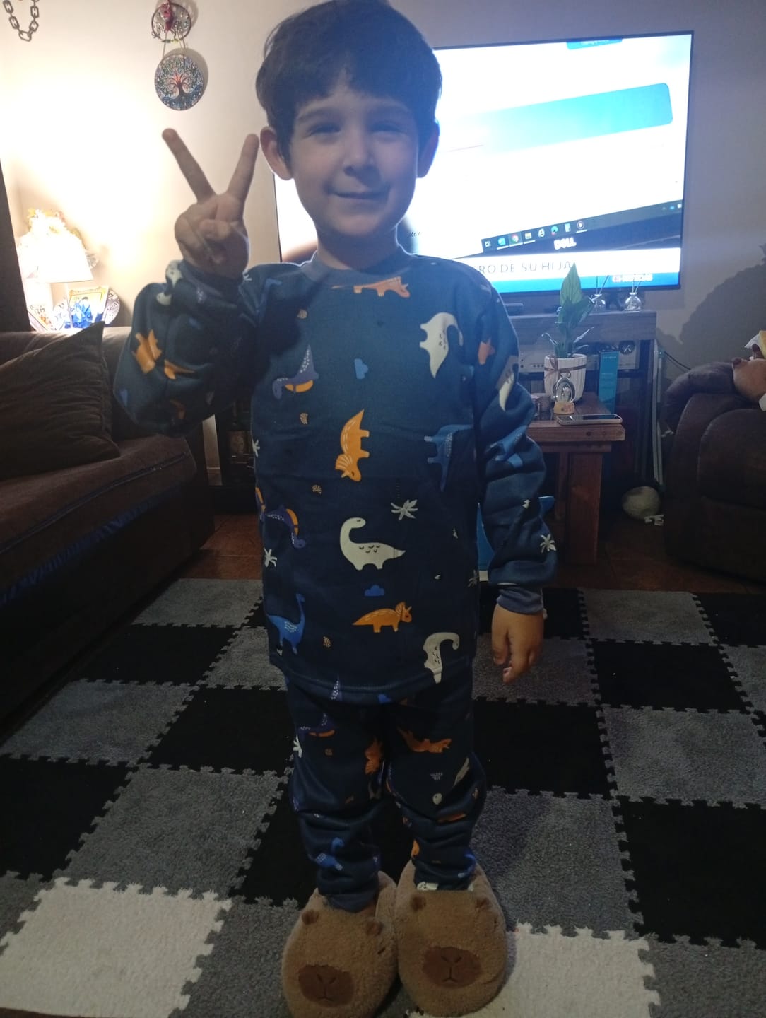 Customer photo review of Pijama Afranelado Fútbol Celeste