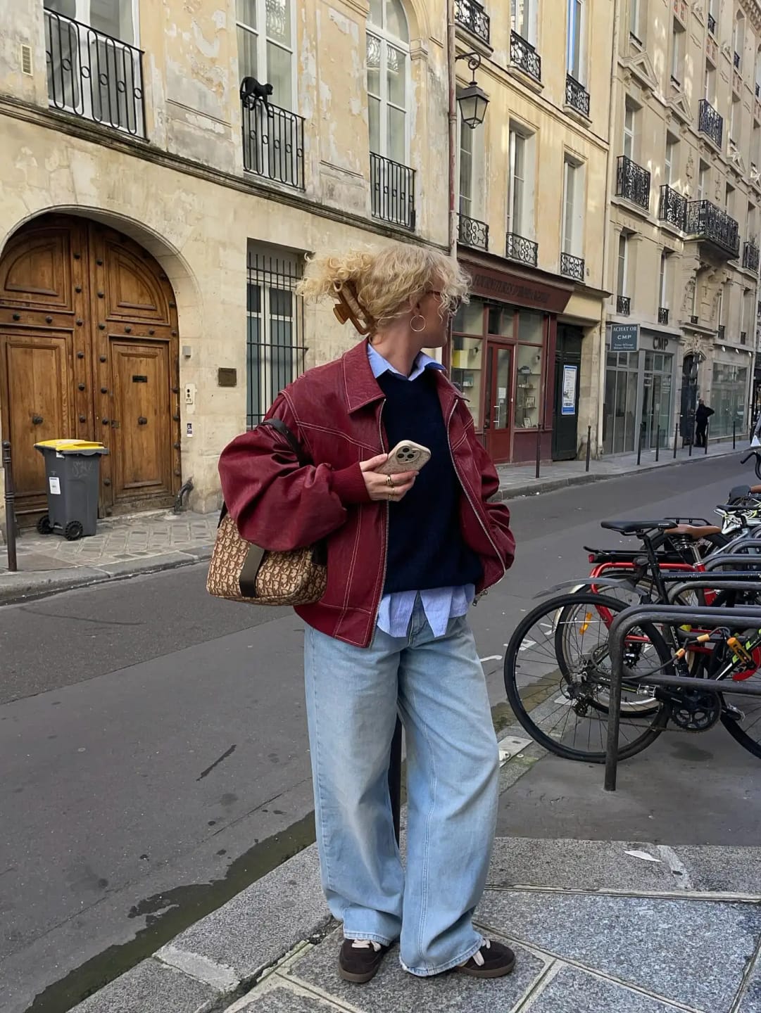 Customer photo review of Adelfa Bomber Jacket