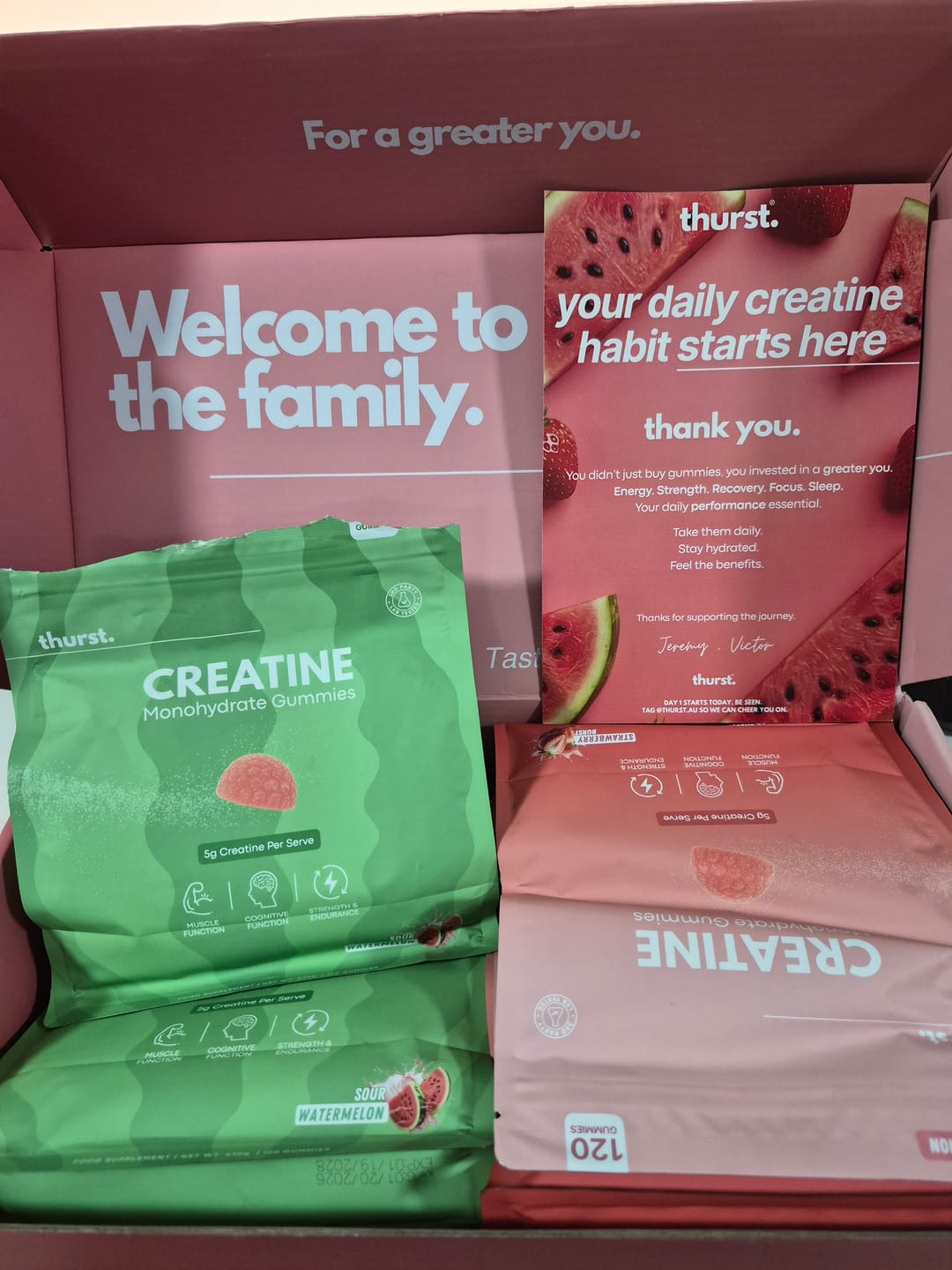 Customer photo review of Creatine Gummies - Pre-order | Ships ~30th Sept