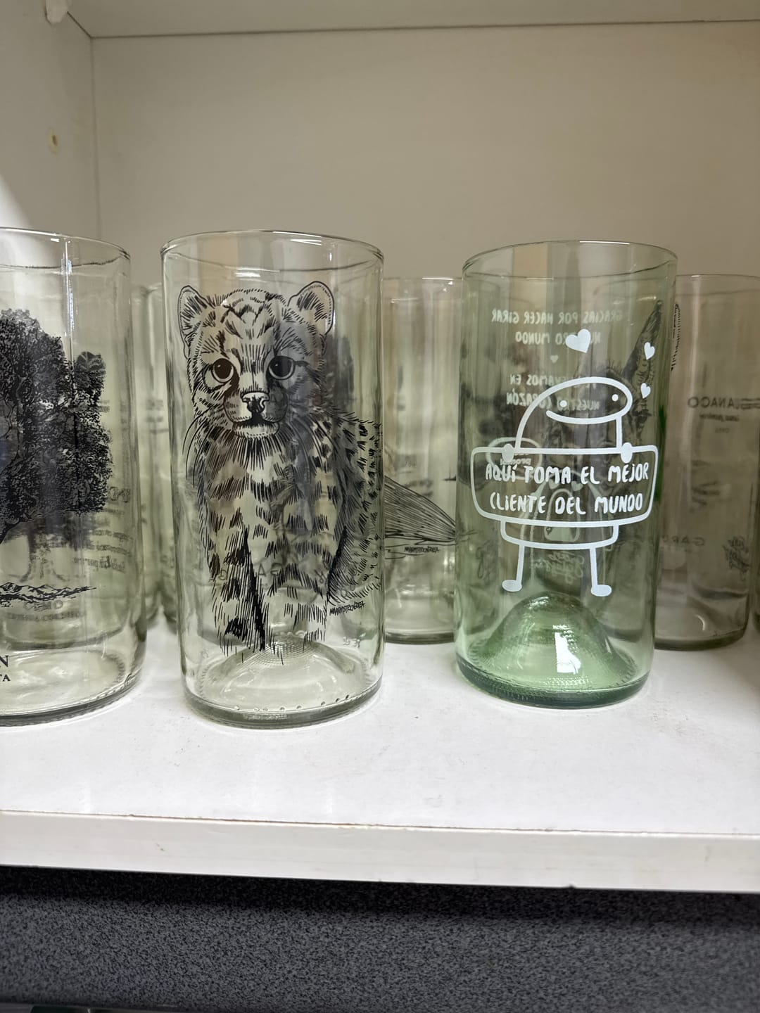 Customer photo review of Fauna Chilena - Juego de 6 vasos - 500 m
