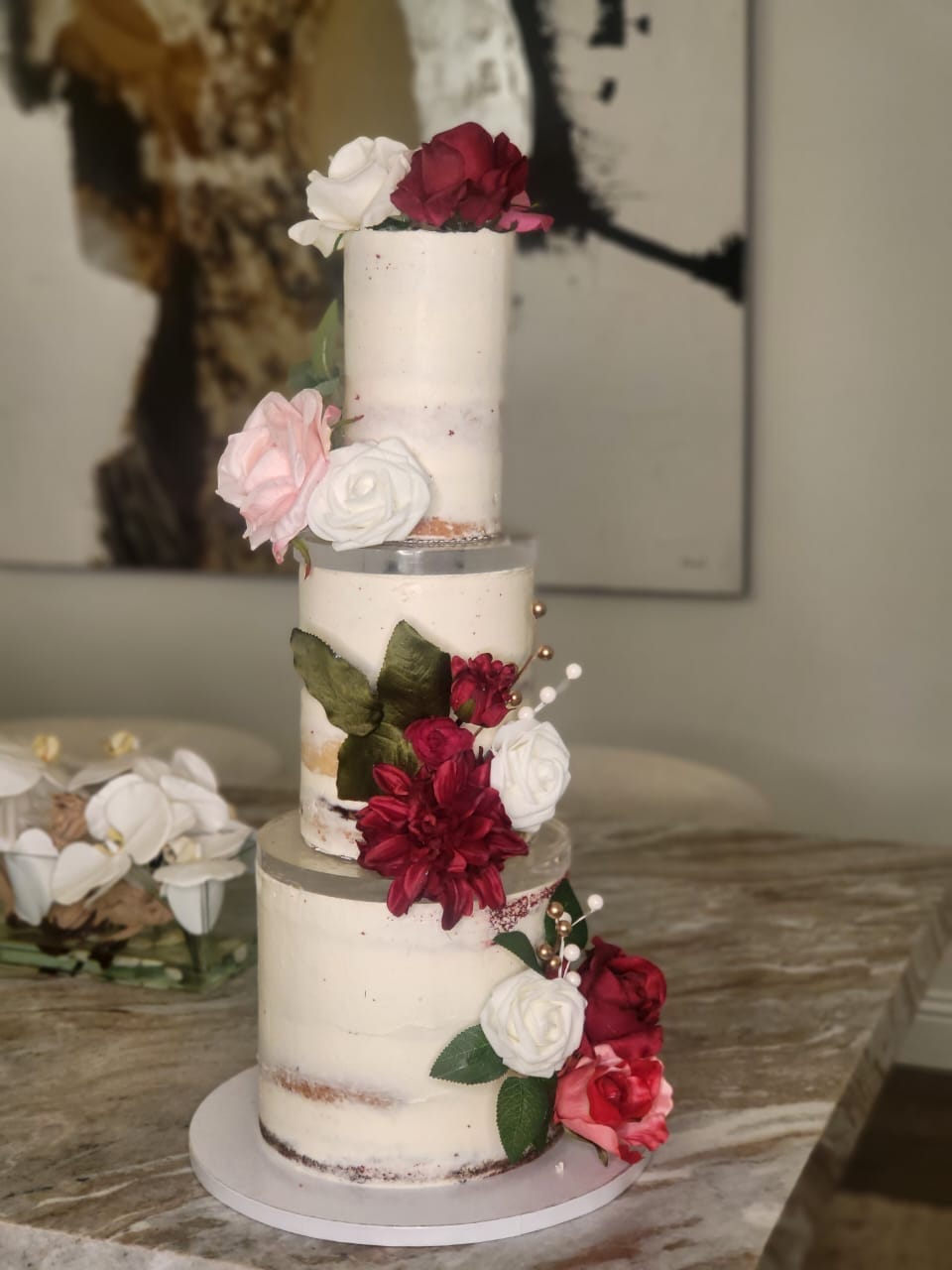 Customer photo review of Ultra Polished Clear Acrylic Cake Separator - 15mm - Round