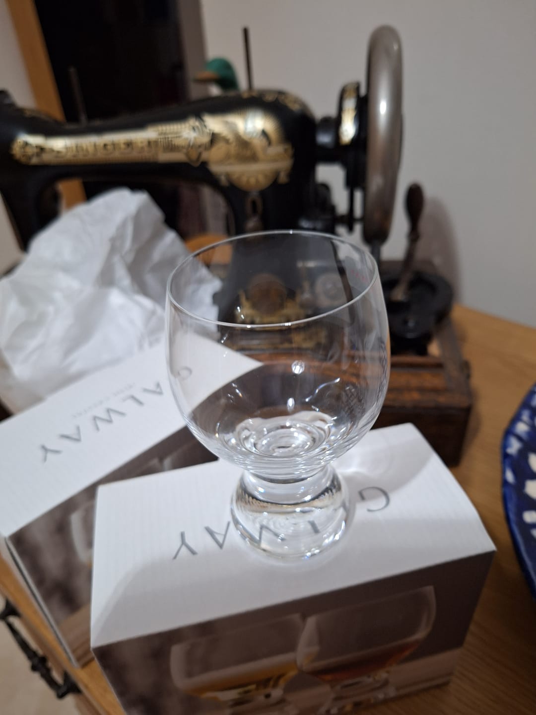 Customer photo review of Galway Crystal Elegance Footed Tasting Glass Pair