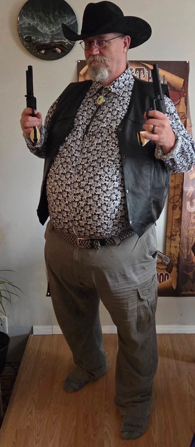 Customer photo review of Wild West Cowboy Murder Mystery Host Your Own Game Kit