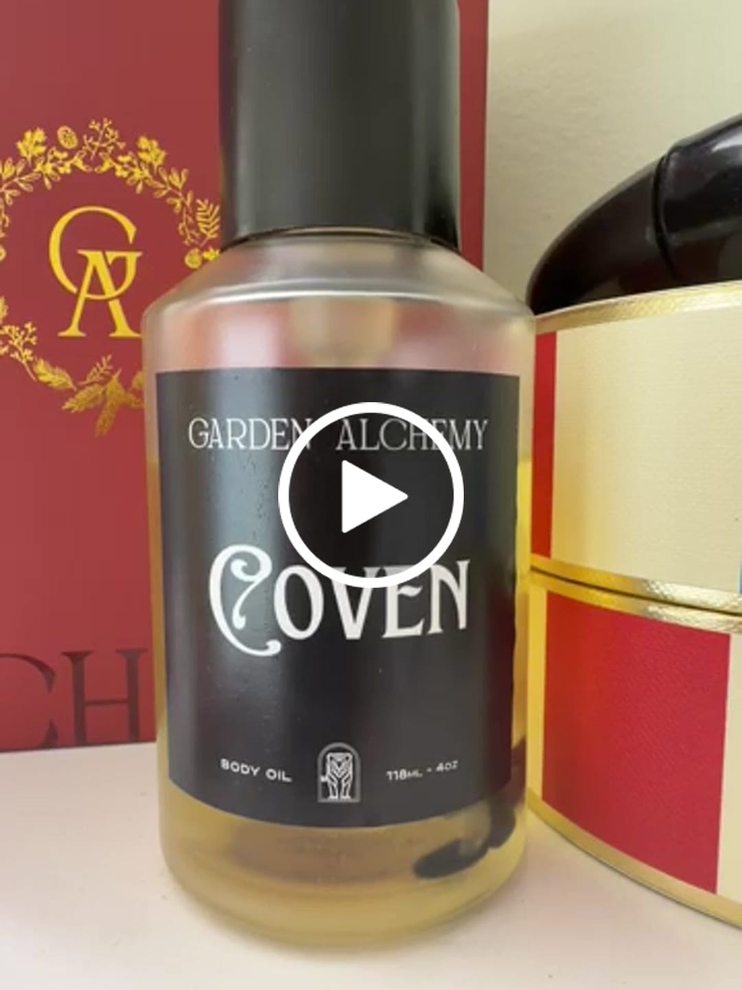 Customer video review of COVEN BODY OIL