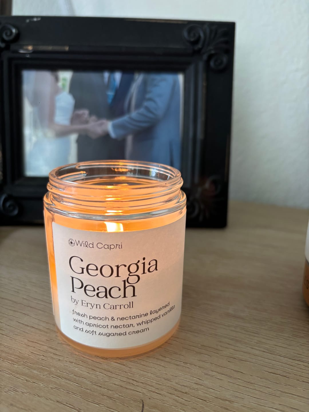 Customer photo review of Georgia Peach Candle by Eryn Carroll