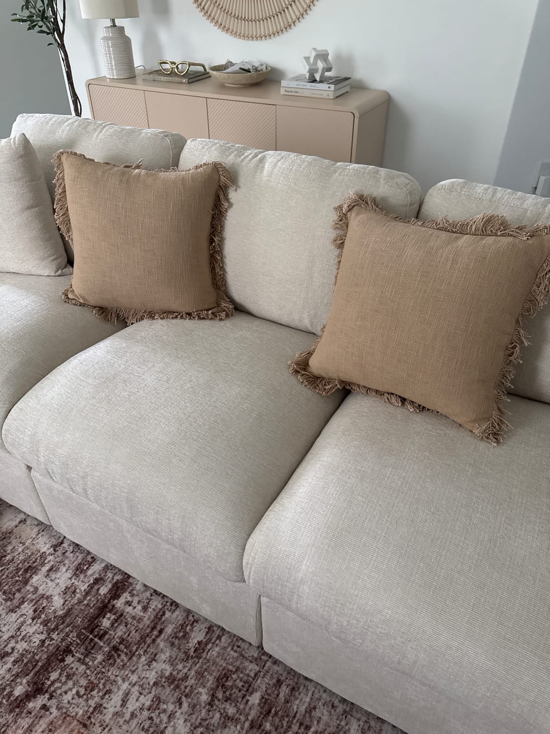 Customer photo review of India Chic 100% Cotton Throw Square Pillow Cover