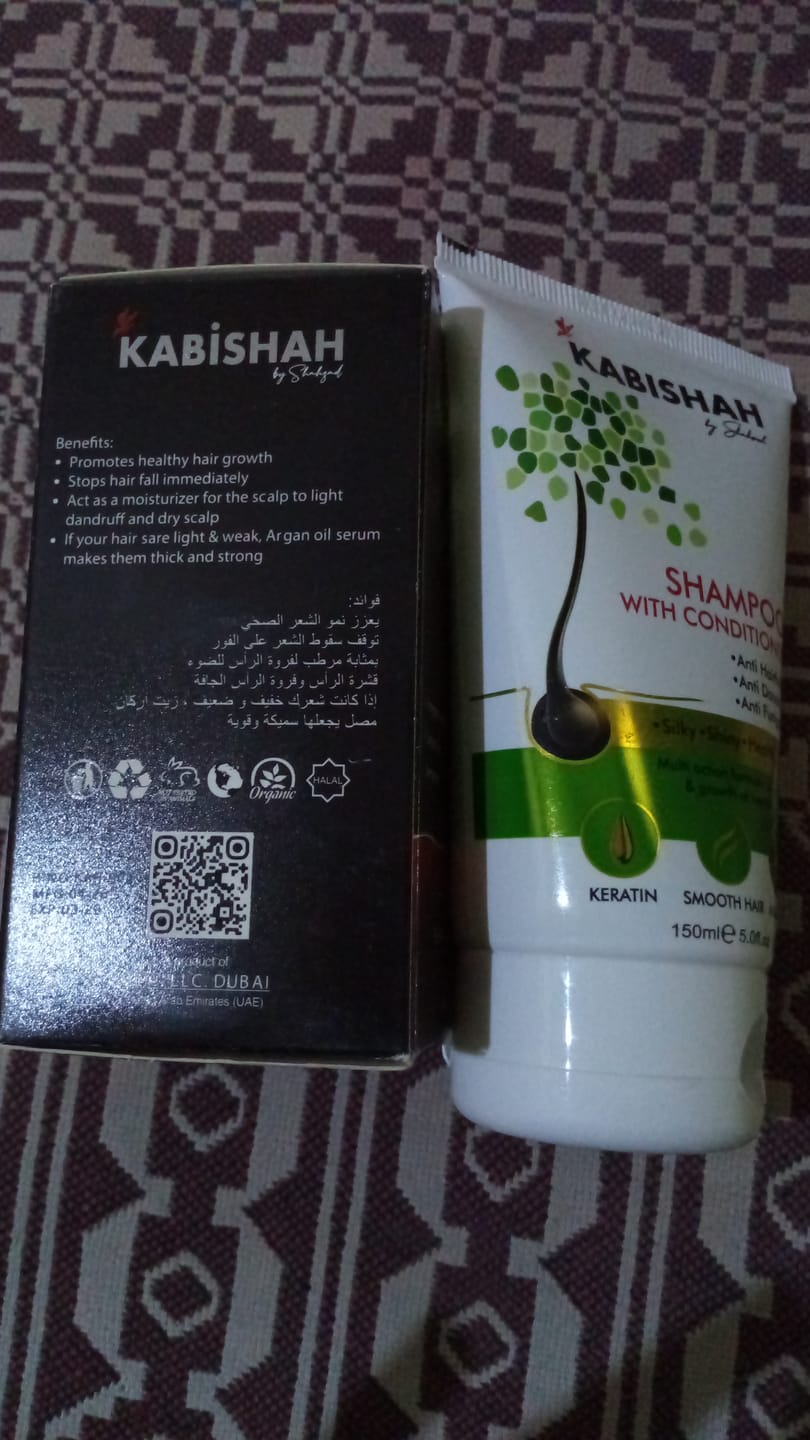 Customer photo review of Hair Care Bundle: Argan Oil Hair Serum + Shampoo