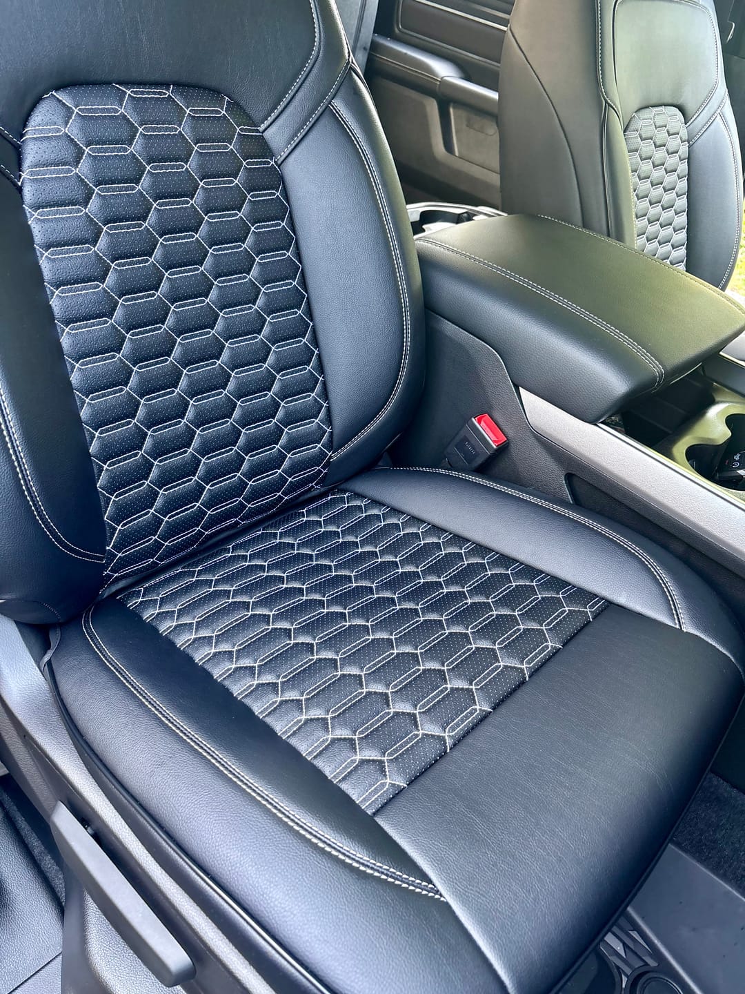 Customer photo review of 2019+ Dodge Ram 1500 TRX Leather Seat Covers