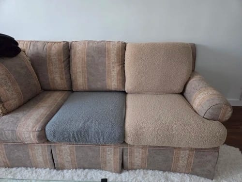 Customer photo review of Housse de Coussin de Canapé Épaisse et Extensible Protection Plush