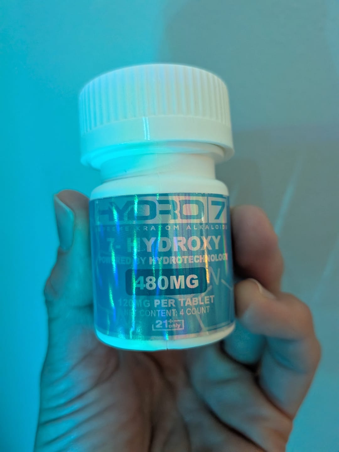 Customer photo review of 7-Hydroxy Tablets - 120MG (4 Count) 480 mg per jar