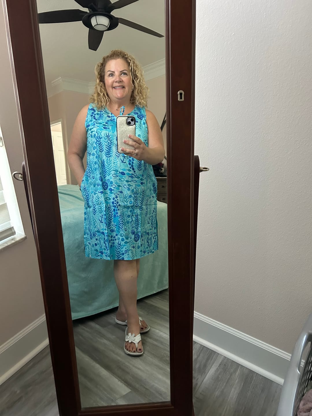 Customer photo review of Seaweed Sleeveless  Dress