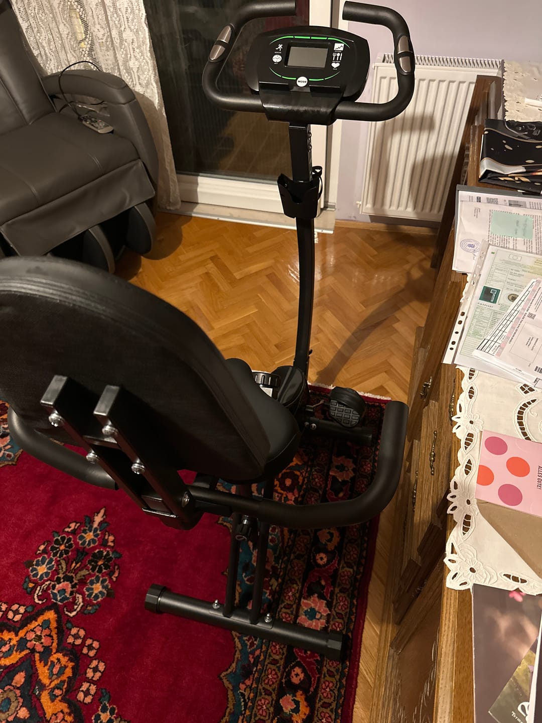 Customer photo review of Tretmann RIDE- Heimtrainer mit tiefem Einstieg