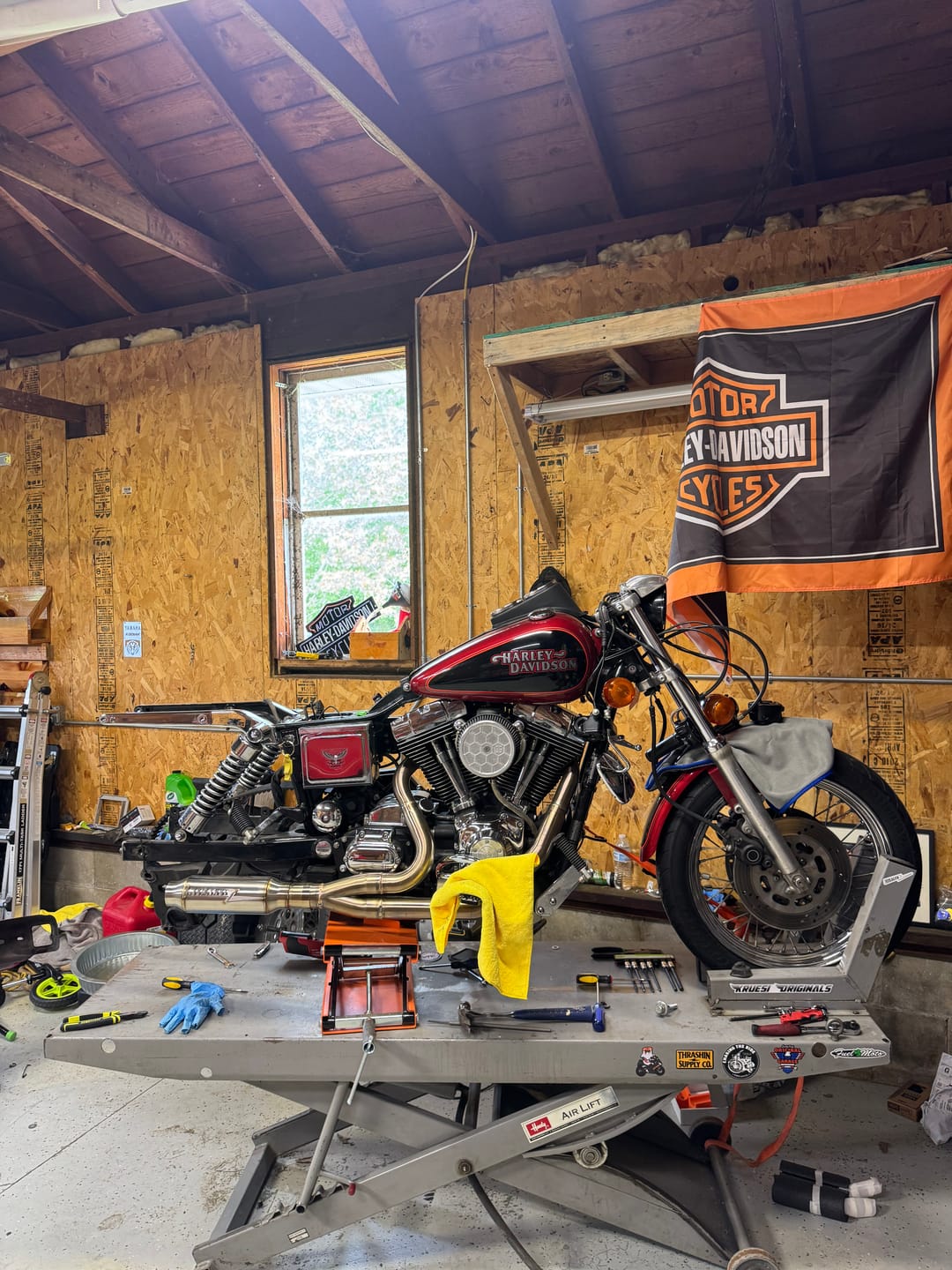 Customer photo review of 99-17 Dyna lift block adapters