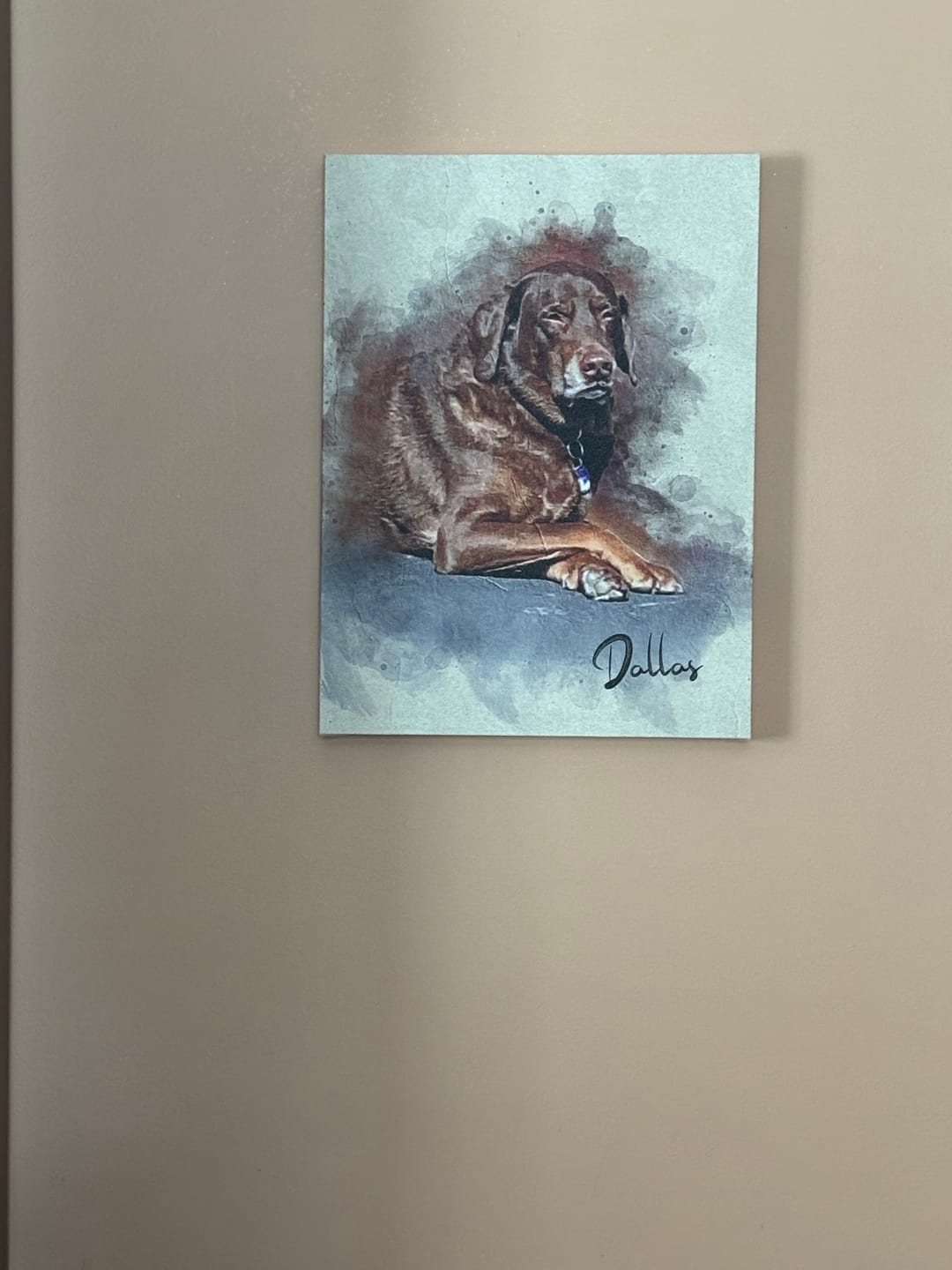 Customer photo review of Personalized Pet portrait