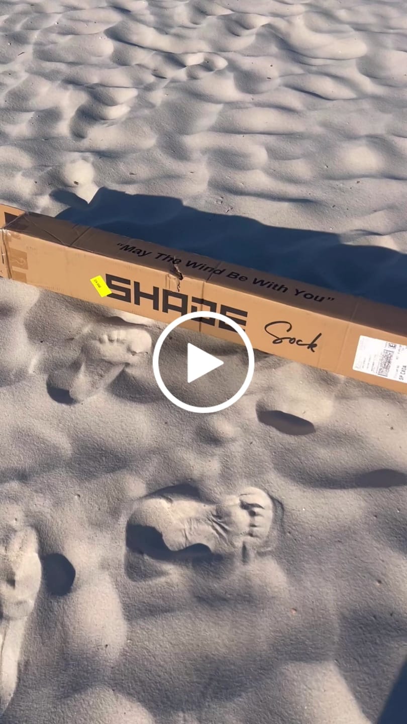 Customer video review of ShadeSock - Wind-Inflating, Silent Beach Shade