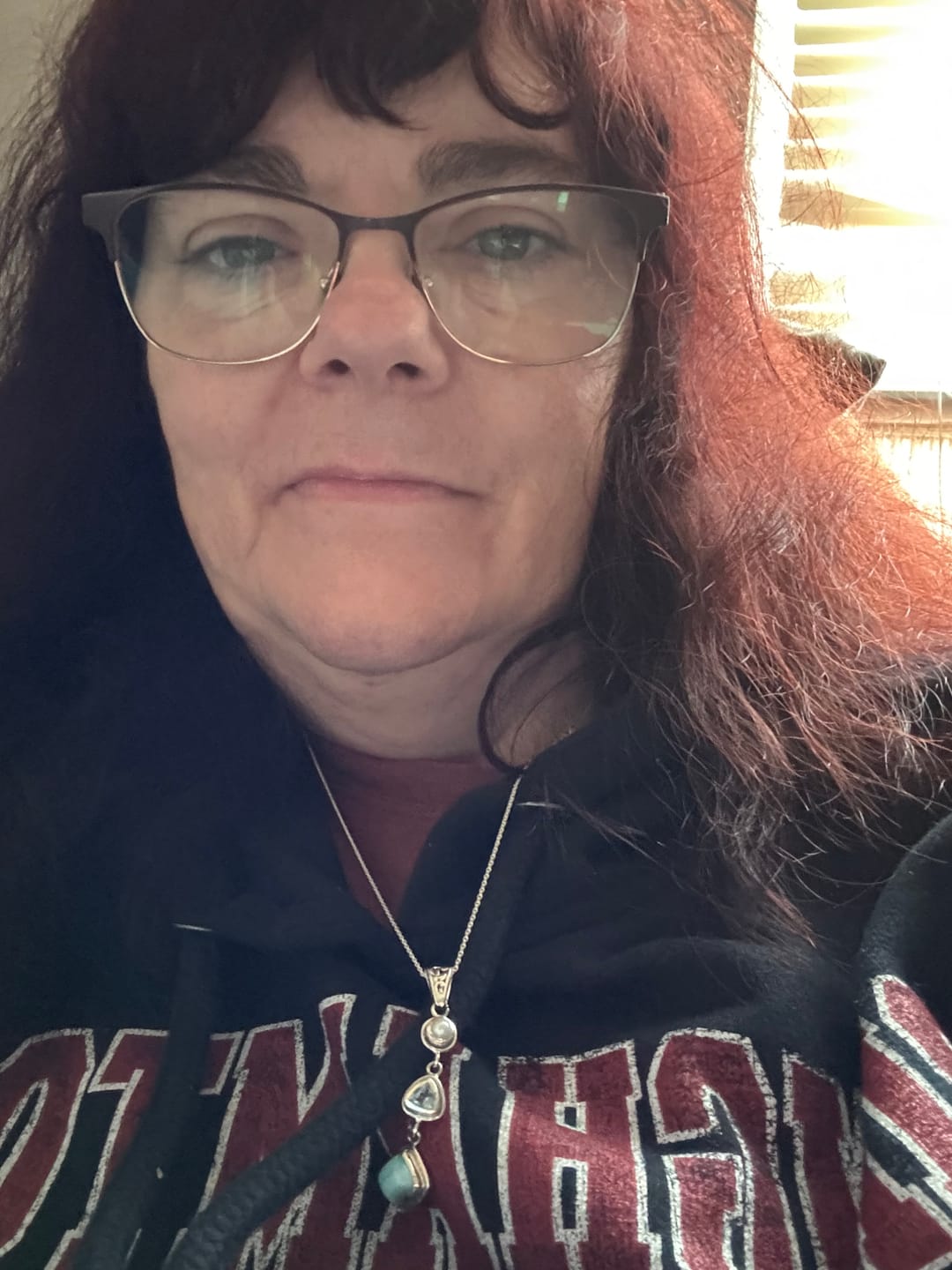 Customer photo review of Silver Larimar Necklace
