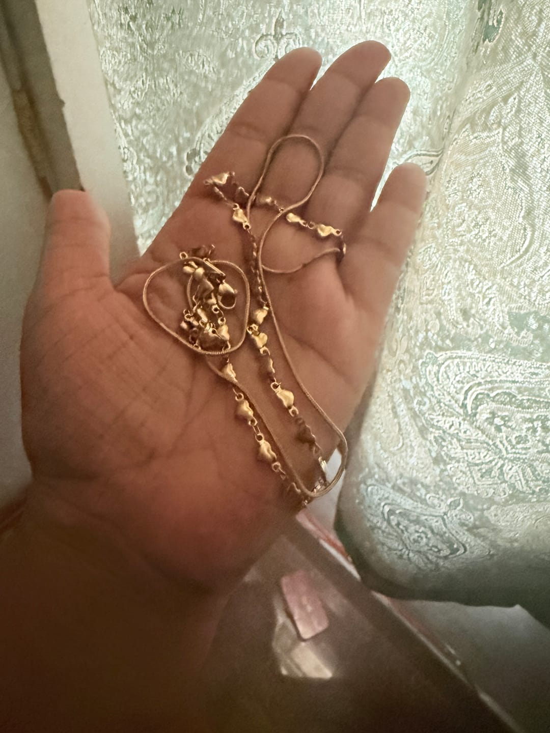 Customer photo review of Lovely Heart Two Layered Necklace