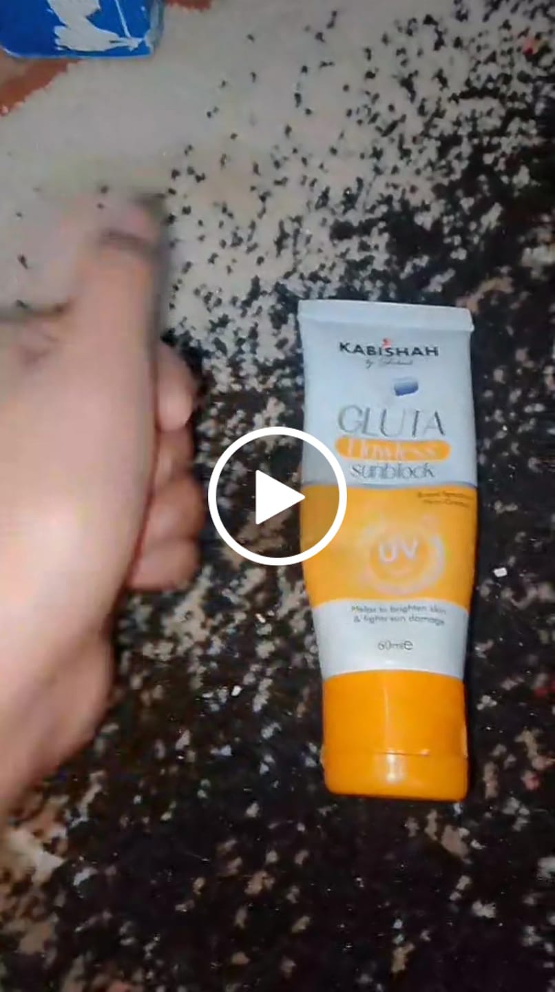 Customer video review of Gluta Flawless Sunblock