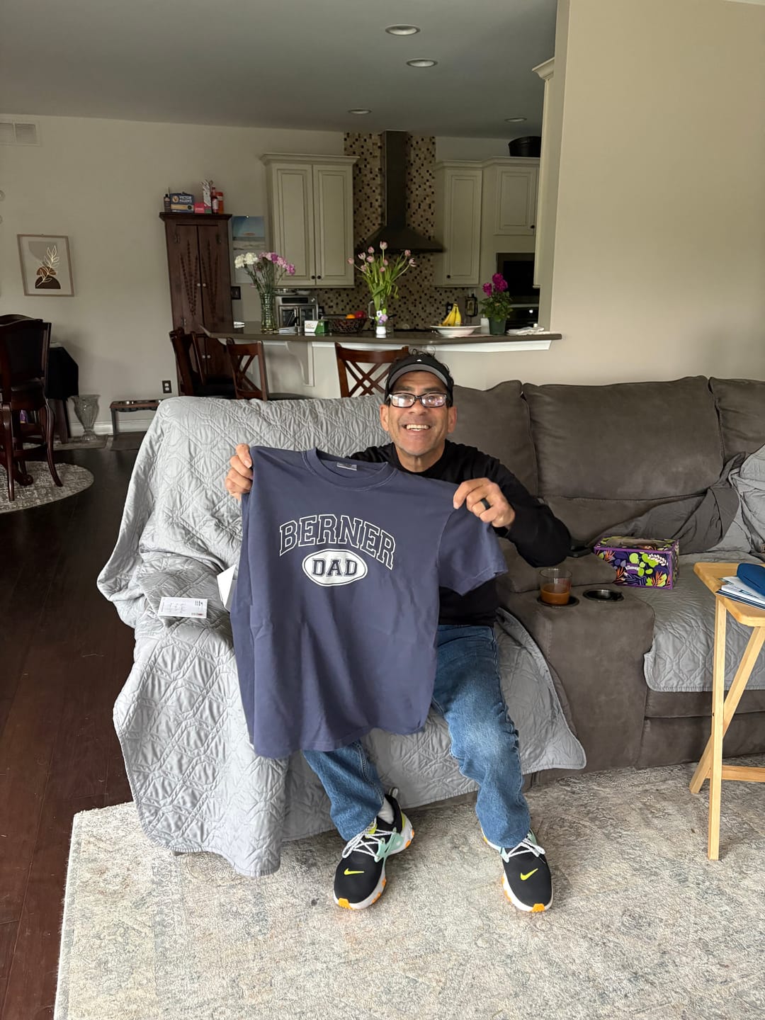Customer photo review of Bernese Mountain Dog Dad T-Shirt