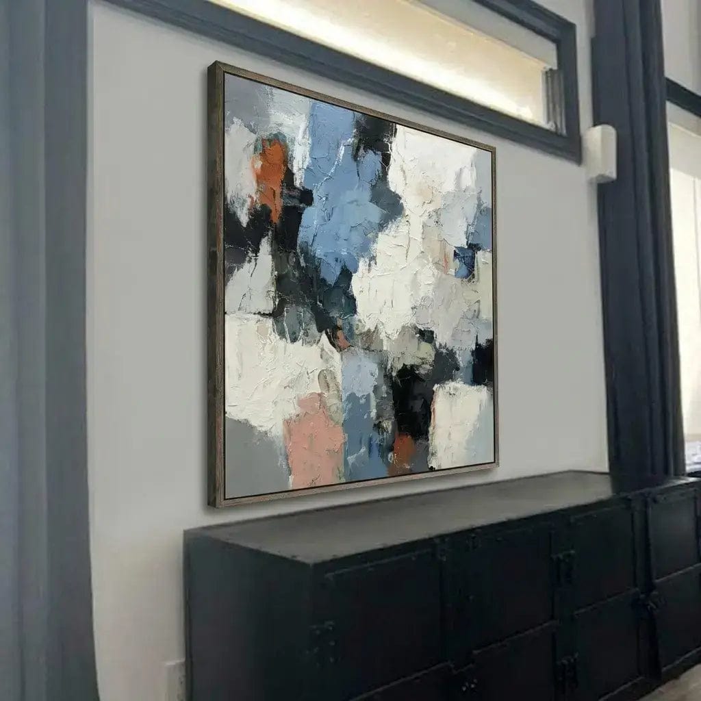 Customer photo review of Original Abstract Oil Painting #CXV066