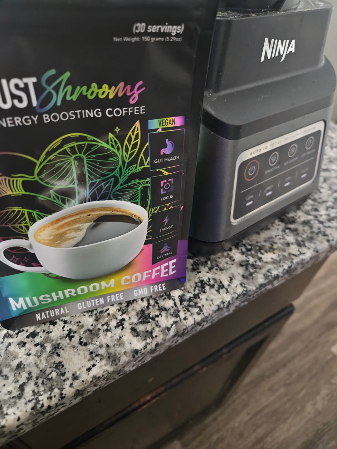 Customer photo review of Just Shrooms Mushroom Coffee