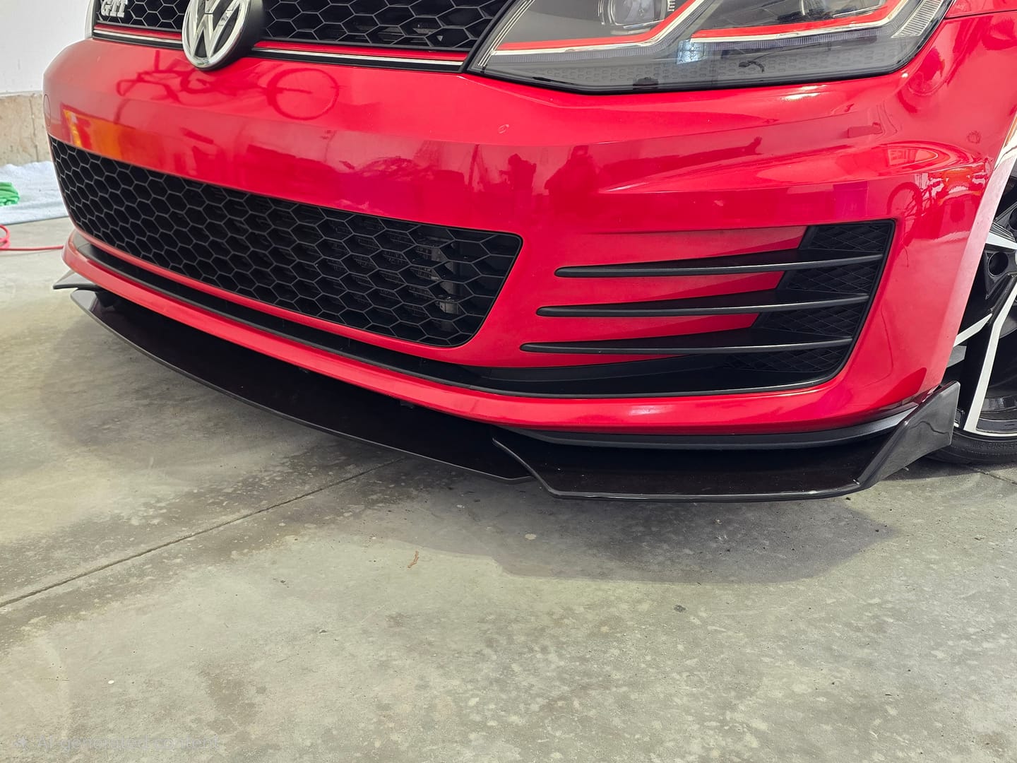 Customer photo review of Shark Fin Rear Diffuser - 2015-2017 Golf Mk7 GTI
