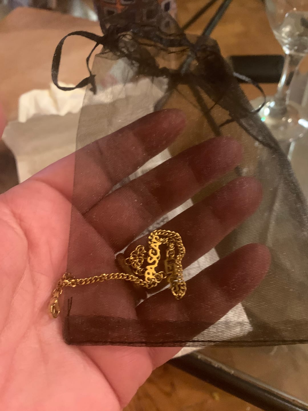 Customer photo review of Bracciale personalizzato con nome
