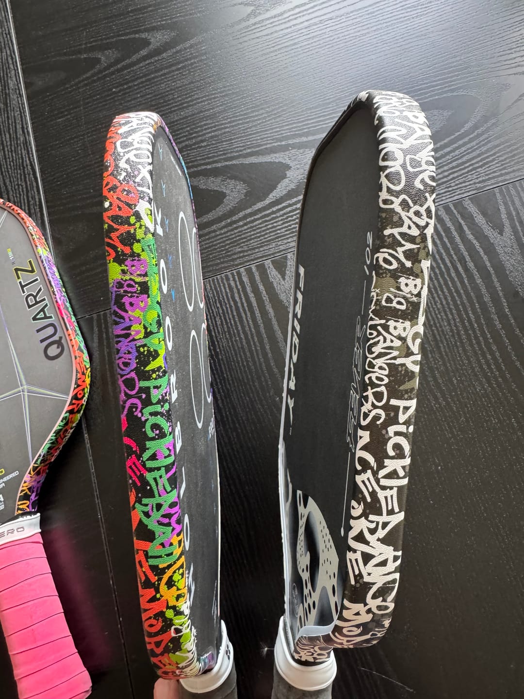 Customer photo review of Graffiti 2.0 Edge Tape (3 pack) - Pickleball Paddle Edge Tape