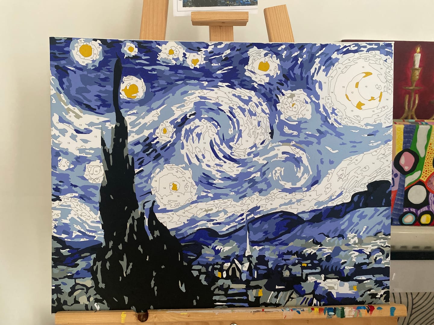 Customer photo review of Starry Night (Yıldızlı Gece) - Vincent Van Gogh