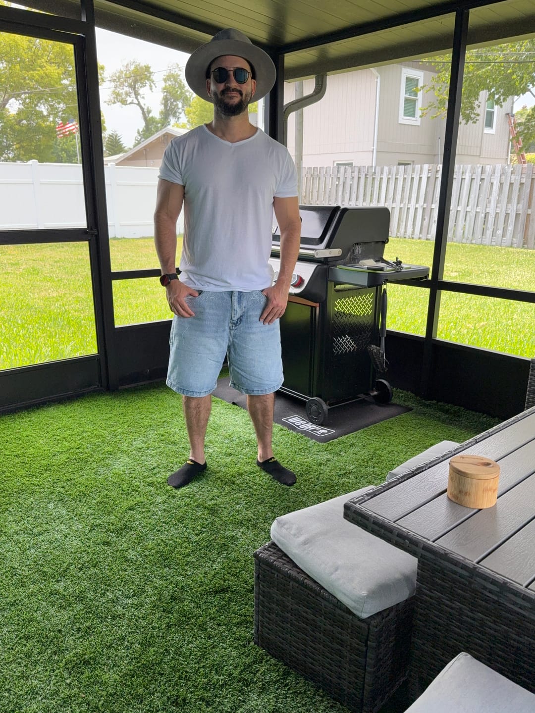 Customer photo review of 1025 - Phantom Embroidery Jorts