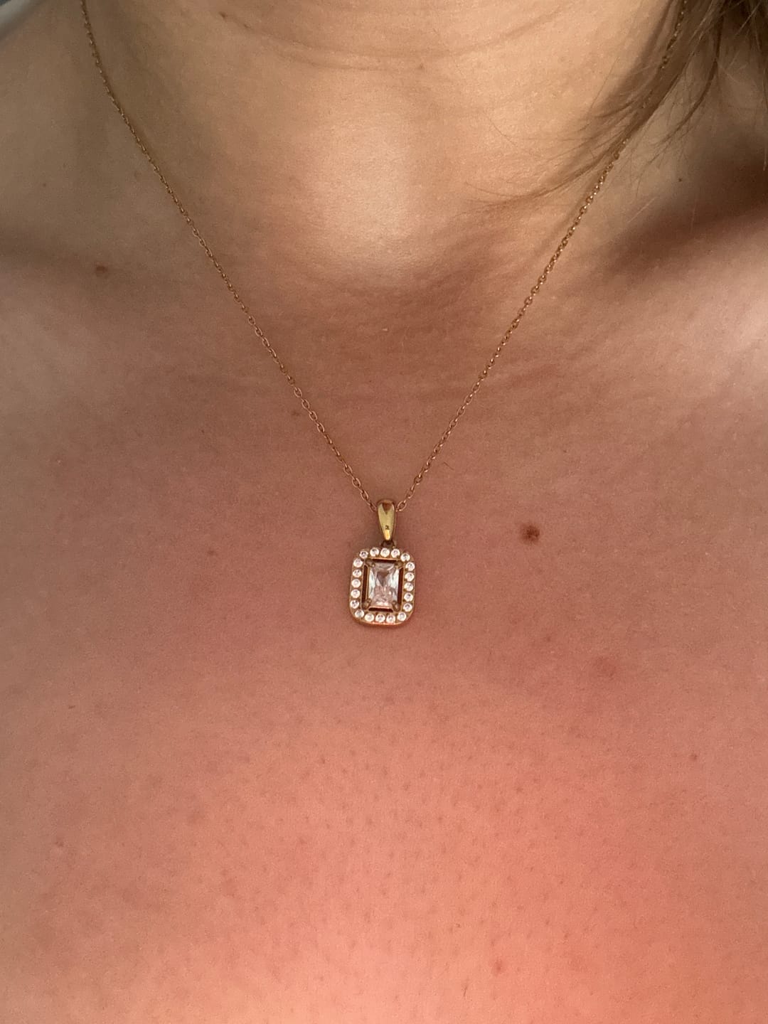 Customer photo review of Big Shine Halskette | 18K vergoldet