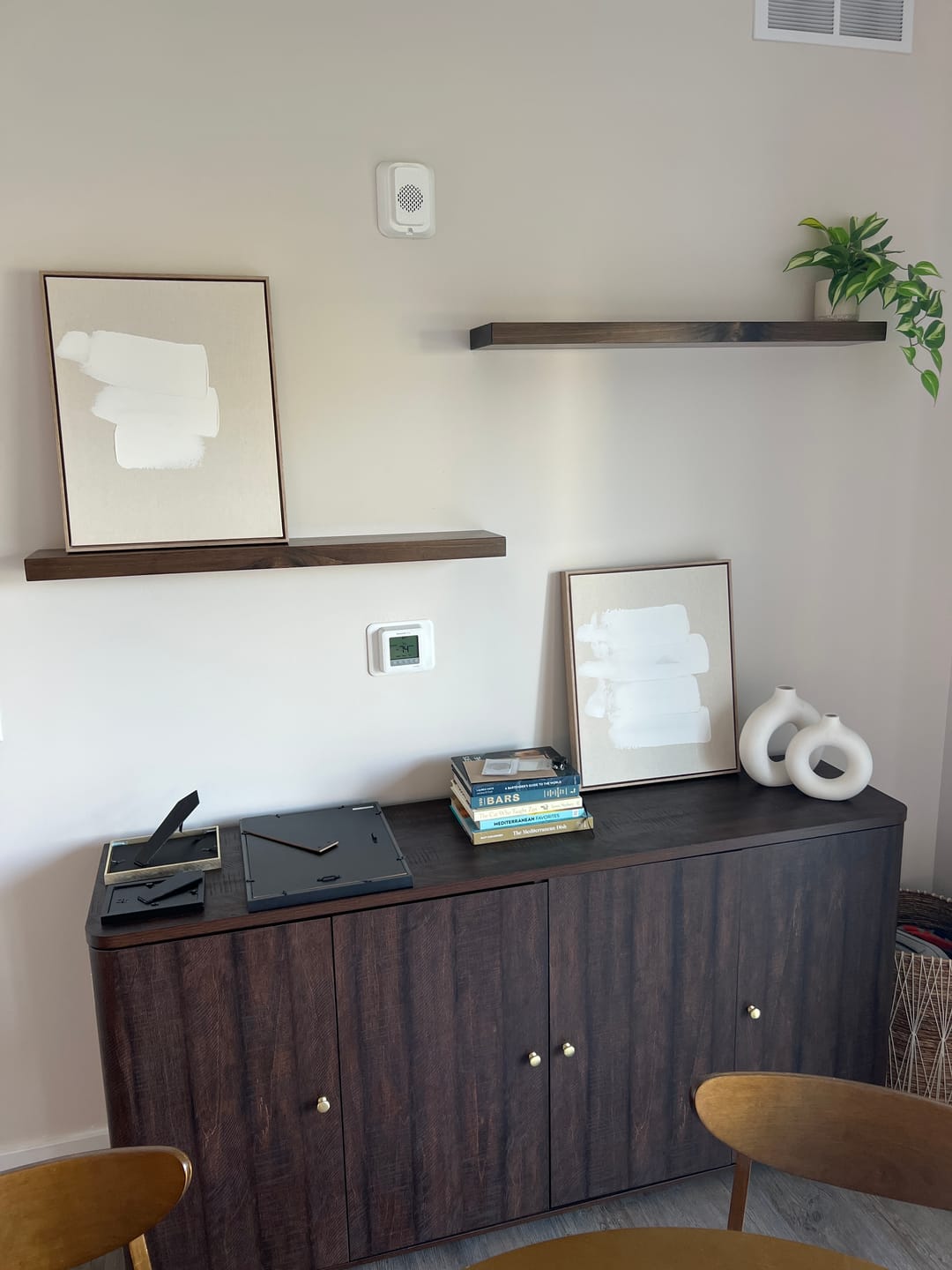 Customer photo review of Rustic Floating Shelves