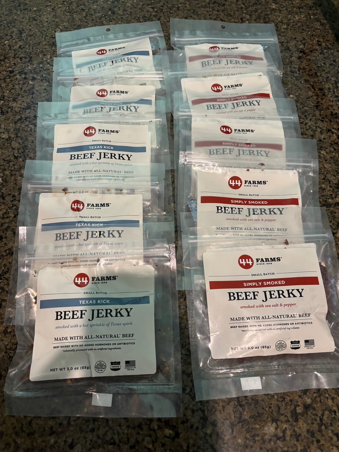 Customer photo review of Beef Jerky Jumbo Variety Pack