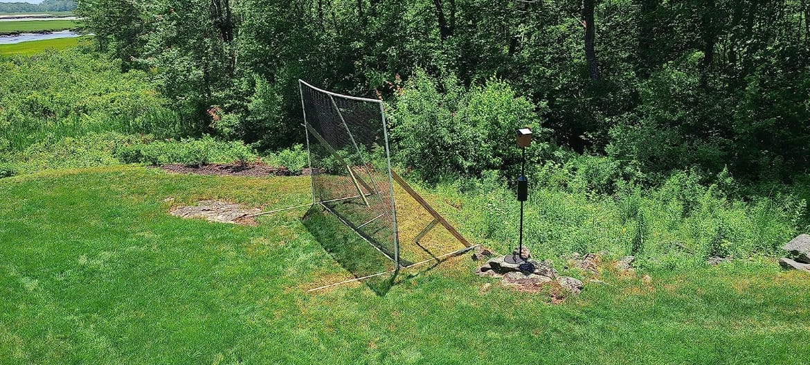 Customer photo review of White Golf Netting Material 10'x20' - Golf Hitting Net for Backyard