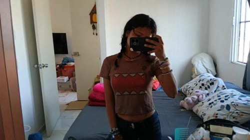 Customer photo review of 'DOMO' BABY TEE