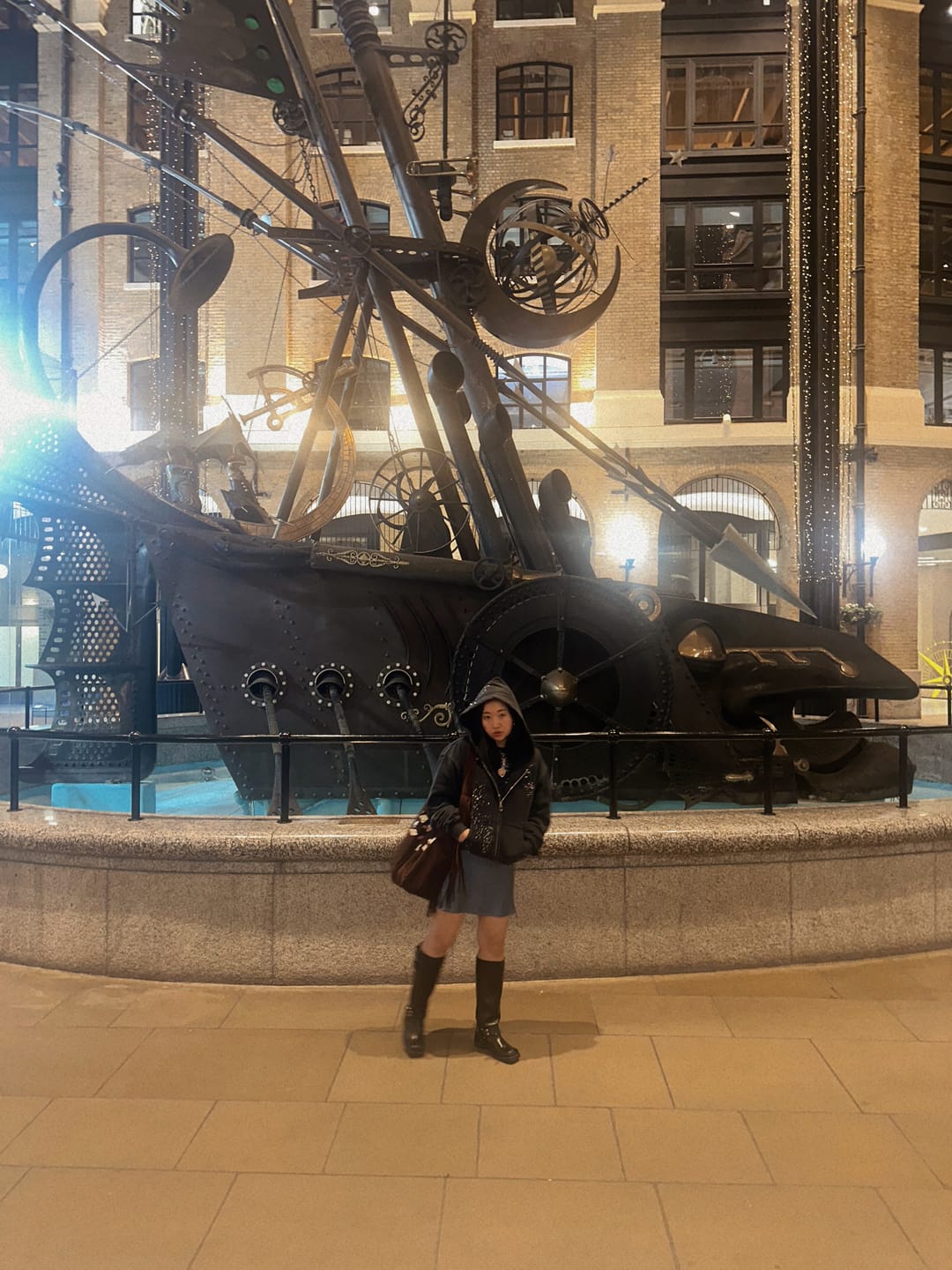 Customer photo review of Aelfric Eden Rhinestone Boxy Zip Up V302 Hoodie