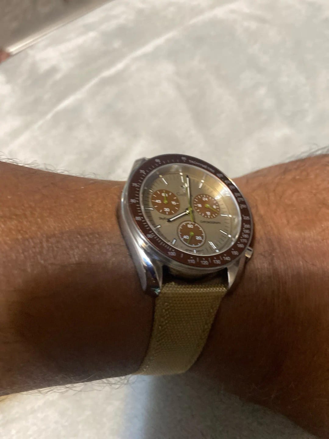 Customer photo review of Amazfit Sailcloth Watch Band Nylon Strap Quick Release Waterproof