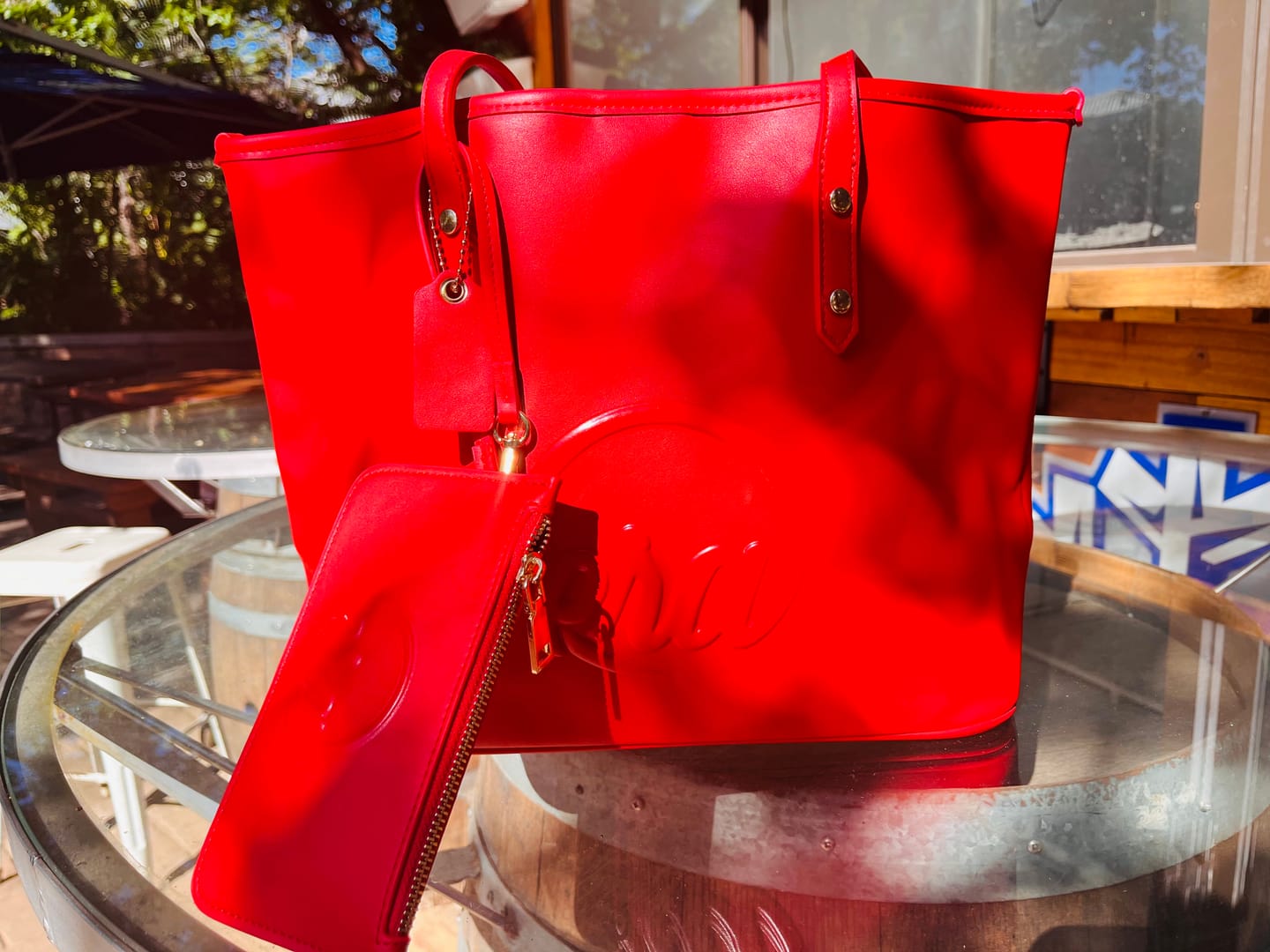 Customer photo review of The Carryall Icon Tote