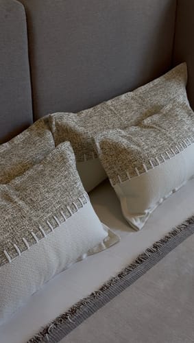 Customer photo review of Feather Lumbar Pillow Insert