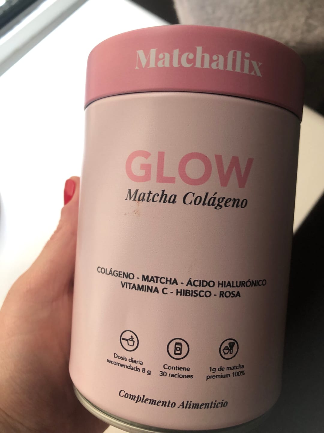 Customer photo review of Té Matcha con Colágeno