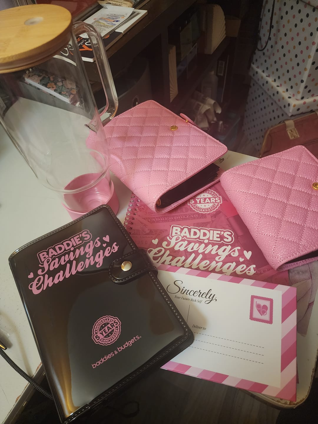 Customer photo review of Baddies & Budgets 5th Anniversary Limited Edition Box