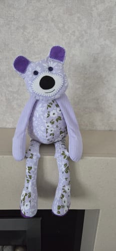 Customer photo review of Rag Doll Bear  FREE PATTERN