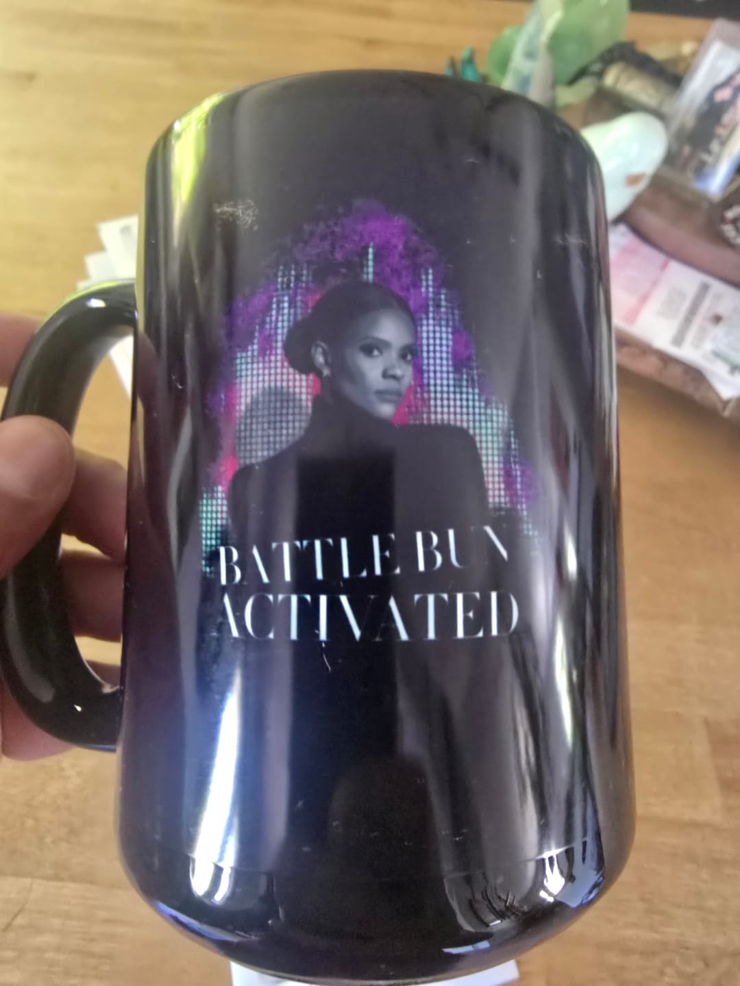 Customer photo review of Battle Bun Activated Mug